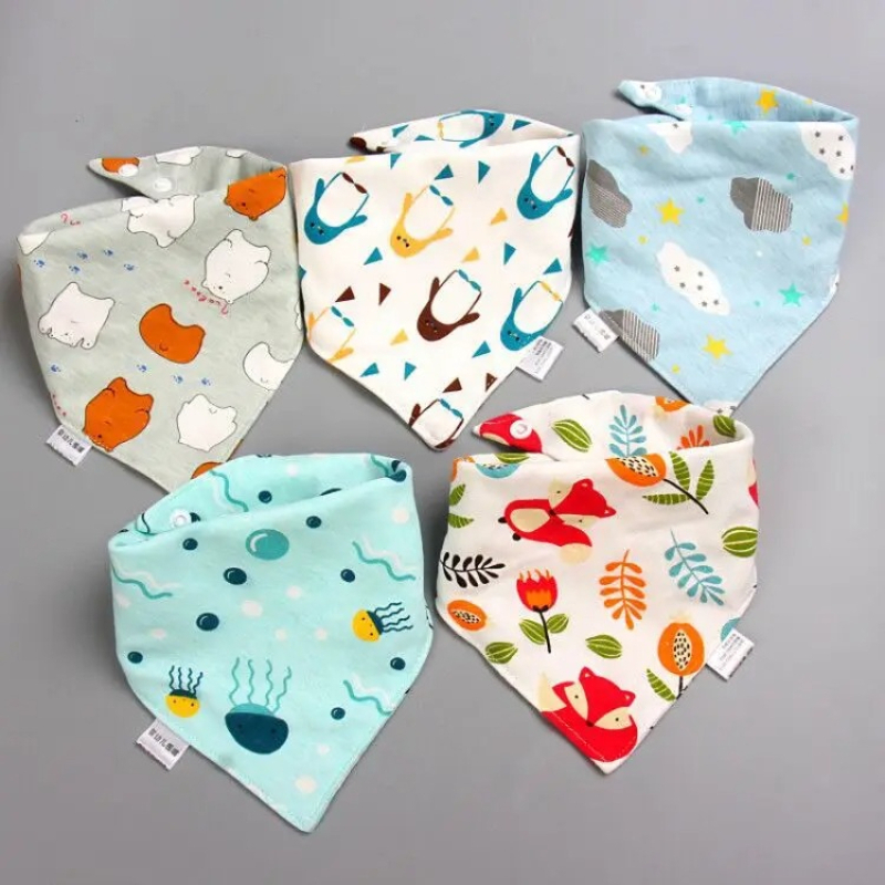 Baby Nursery Boy - 5 adet/takım bebek bandana önlükler eşarp